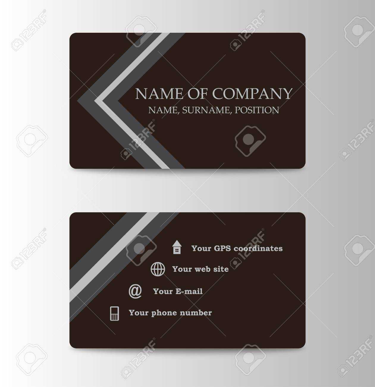 Corporate Id Card Design Template. Personal Id Card For Business.. With Regard To Personal Identification Card Template