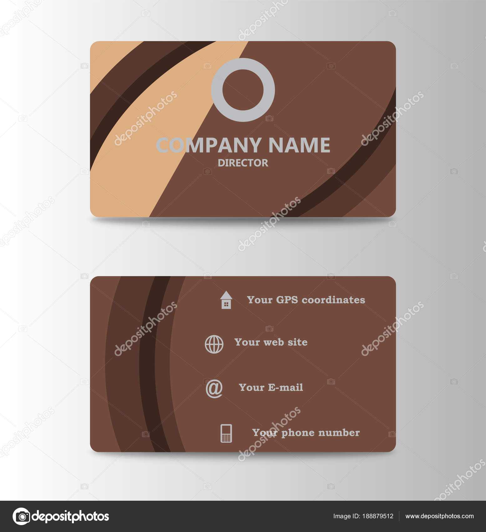 Corporate Id Card Design Template. Personal Id Card For With Regard To Personal Identification Card Template