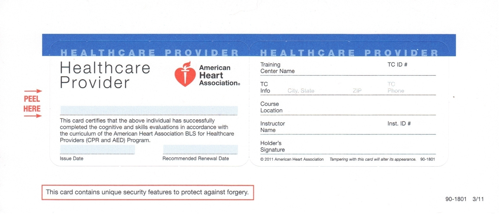 Cpr Card Template - Cumed For Cpr Card Template
