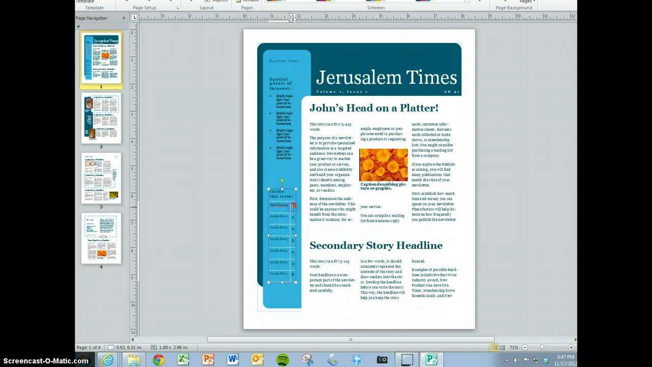 Create Your Magazine Content With Magazine Template For Microsoft Word