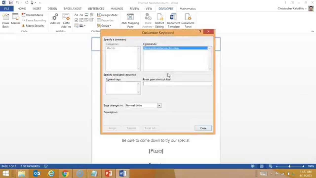 Creating A Macro Enabled Template In Word Within How To Save A Template In Word