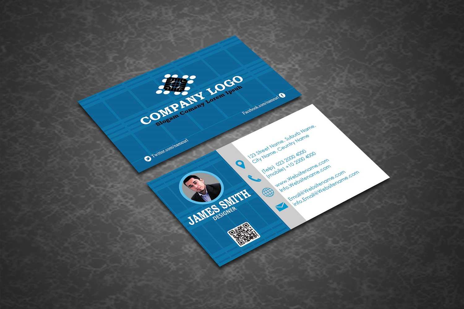 Creative Business Card Template With Buisness Card Template