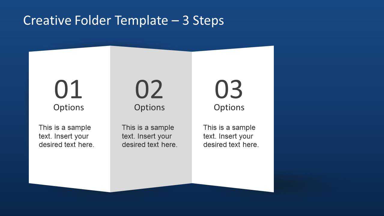 Creative Folder Template Layout For Powerpoint In 4 Fold Brochure Template