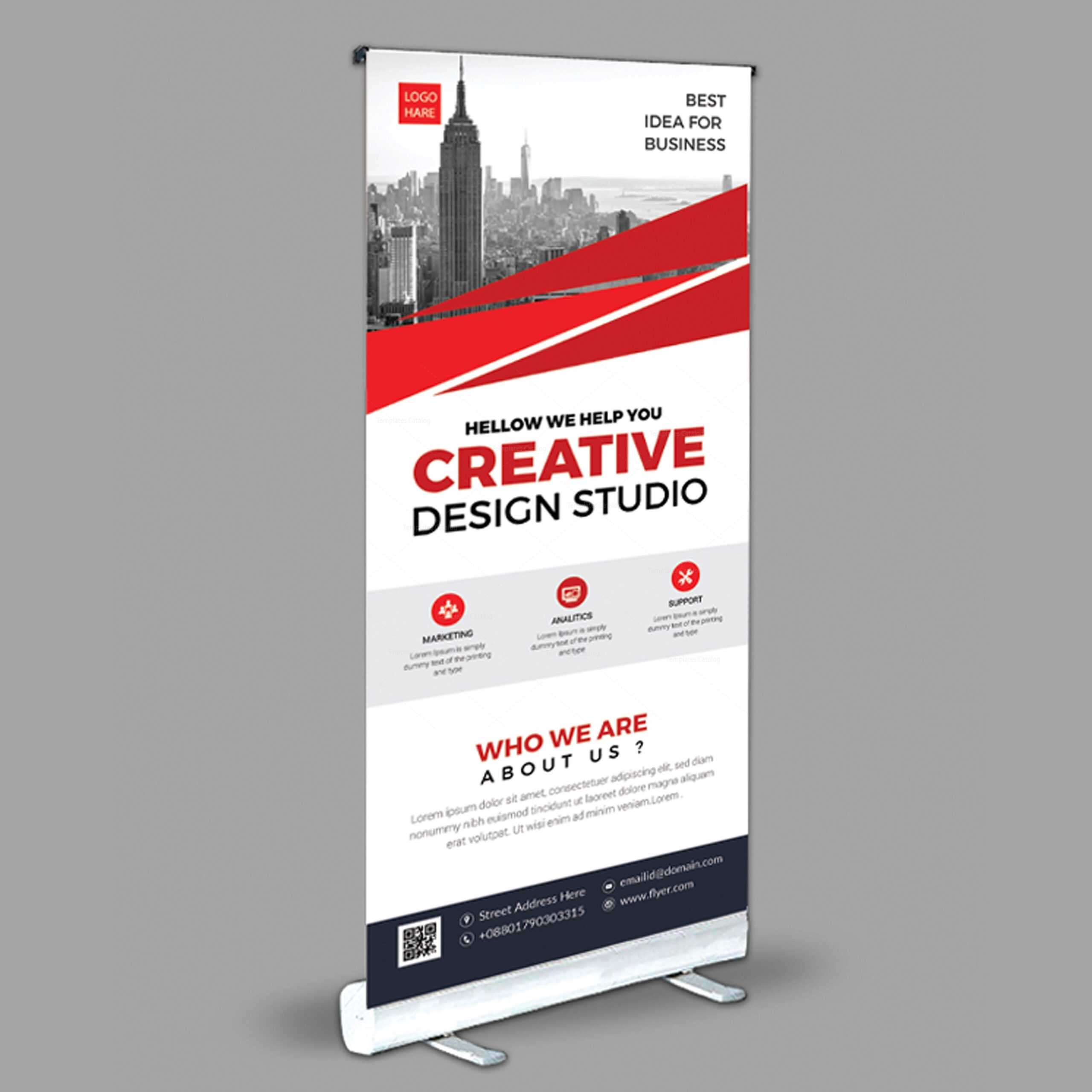 Creative Roll Up Banner Design Template 001971 – Template Inside Pop Up Banner Design Template