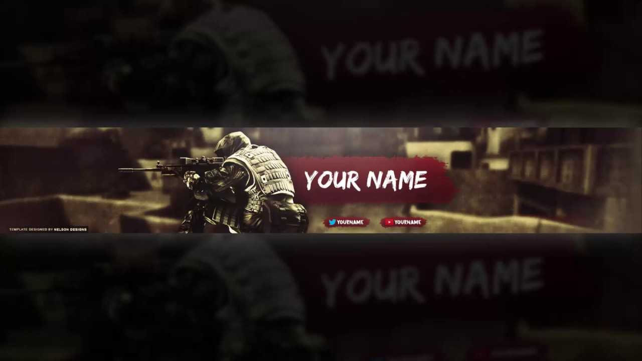 Cs:go Youtube Banner Template – Tristan Nelson With Regard To Adobe Photoshop Banner Templates