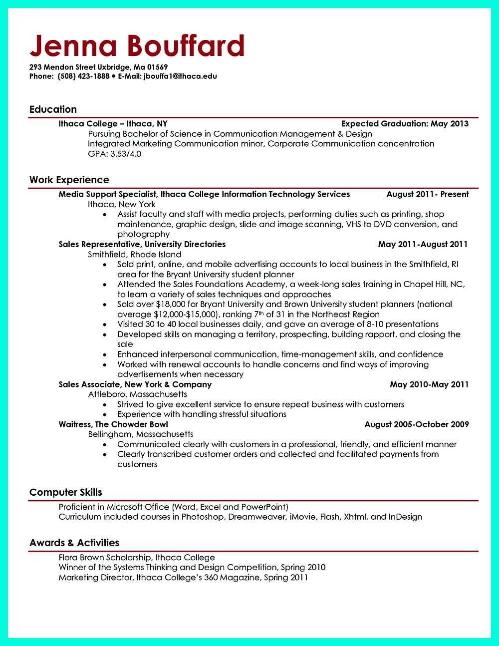 Current College Student Resume Is Designed For Fresh For College Student Resume Template Microsoft Word