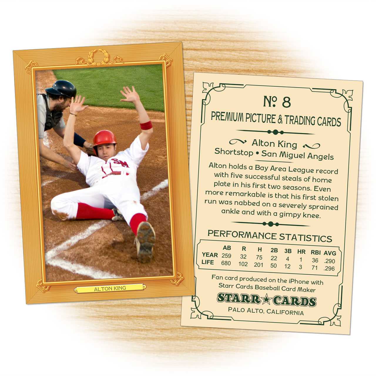 Custom Baseball Cards - Vintage 11™ Series Starr Cards Intended For Custom Baseball Cards Template