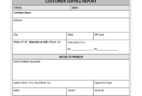 Customer Service Report Template – Excel Word Templates within Customer Contact Report Template