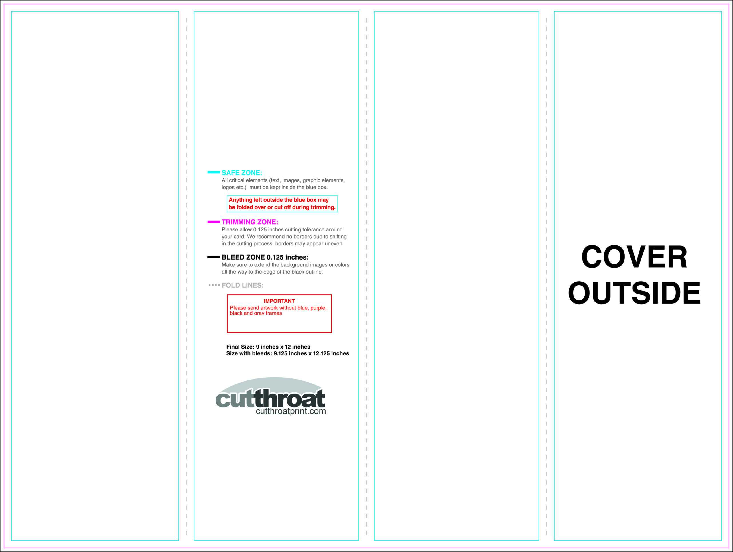 Cutthroat Printcustom Brochure Printing With 11X17 Brochure With 11X17 Brochure Template
