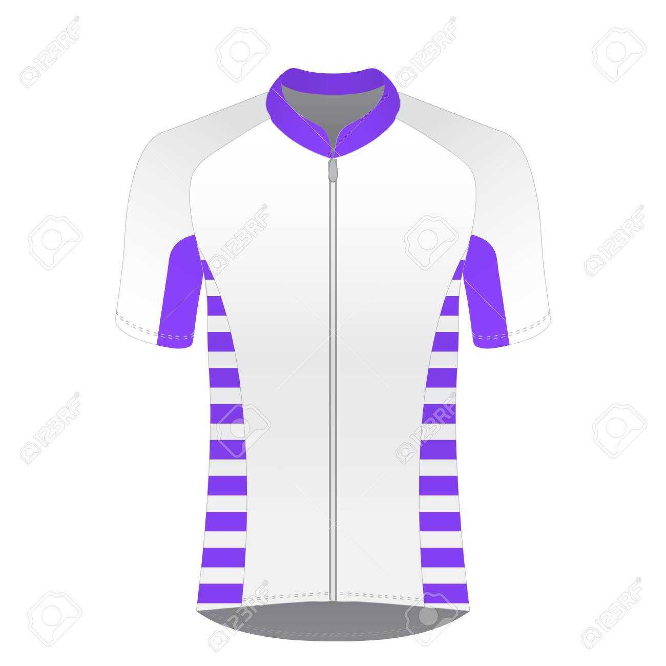 Cycling Jersey Mockup. T Shirt Sport Design Template. Road Racing.. Inside Blank Cycling Jersey Template
