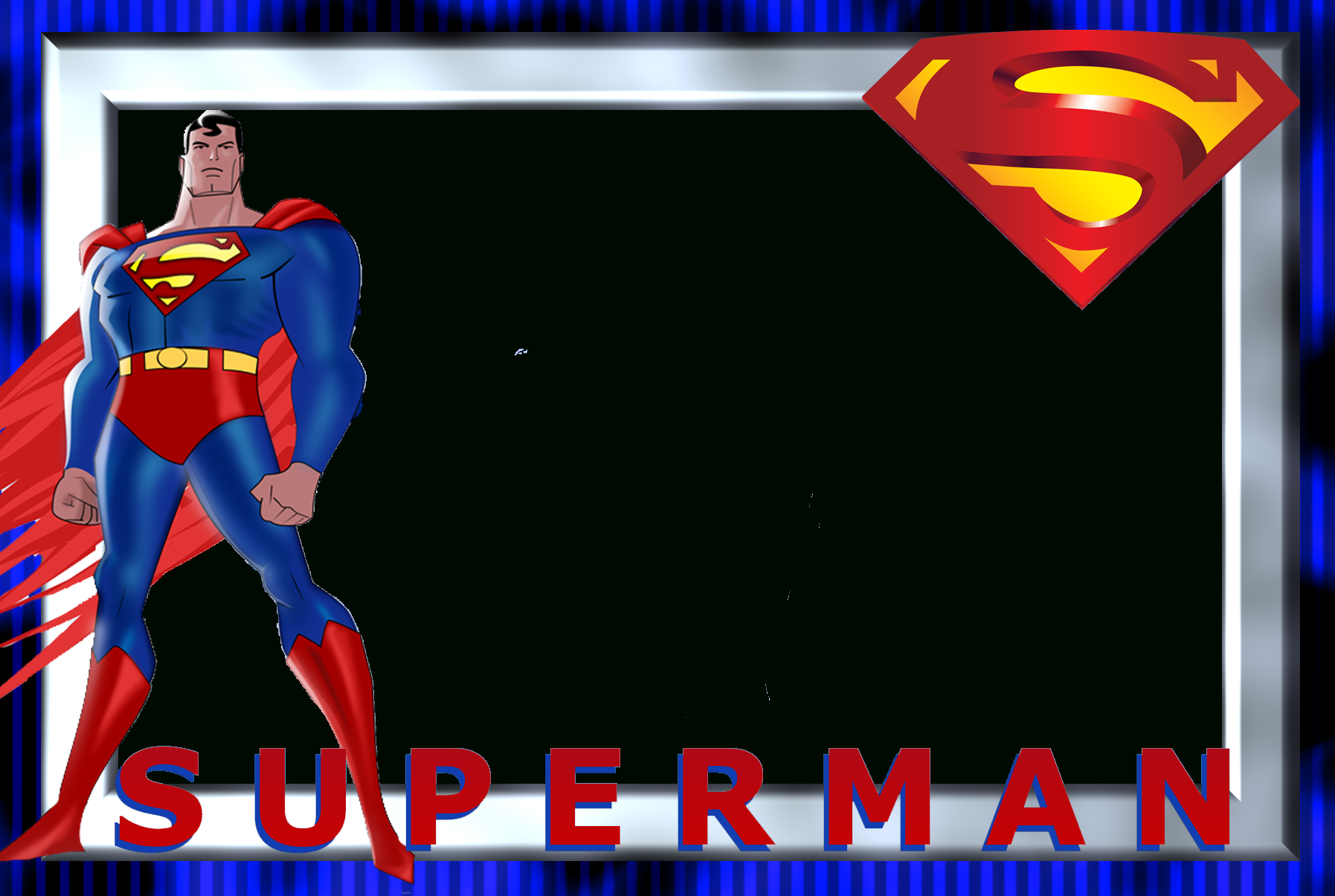 תוצאת תמונה עבור ‪superheroes Printable Frames‬‏ | Superman Regarding Superman Birthday Card Template