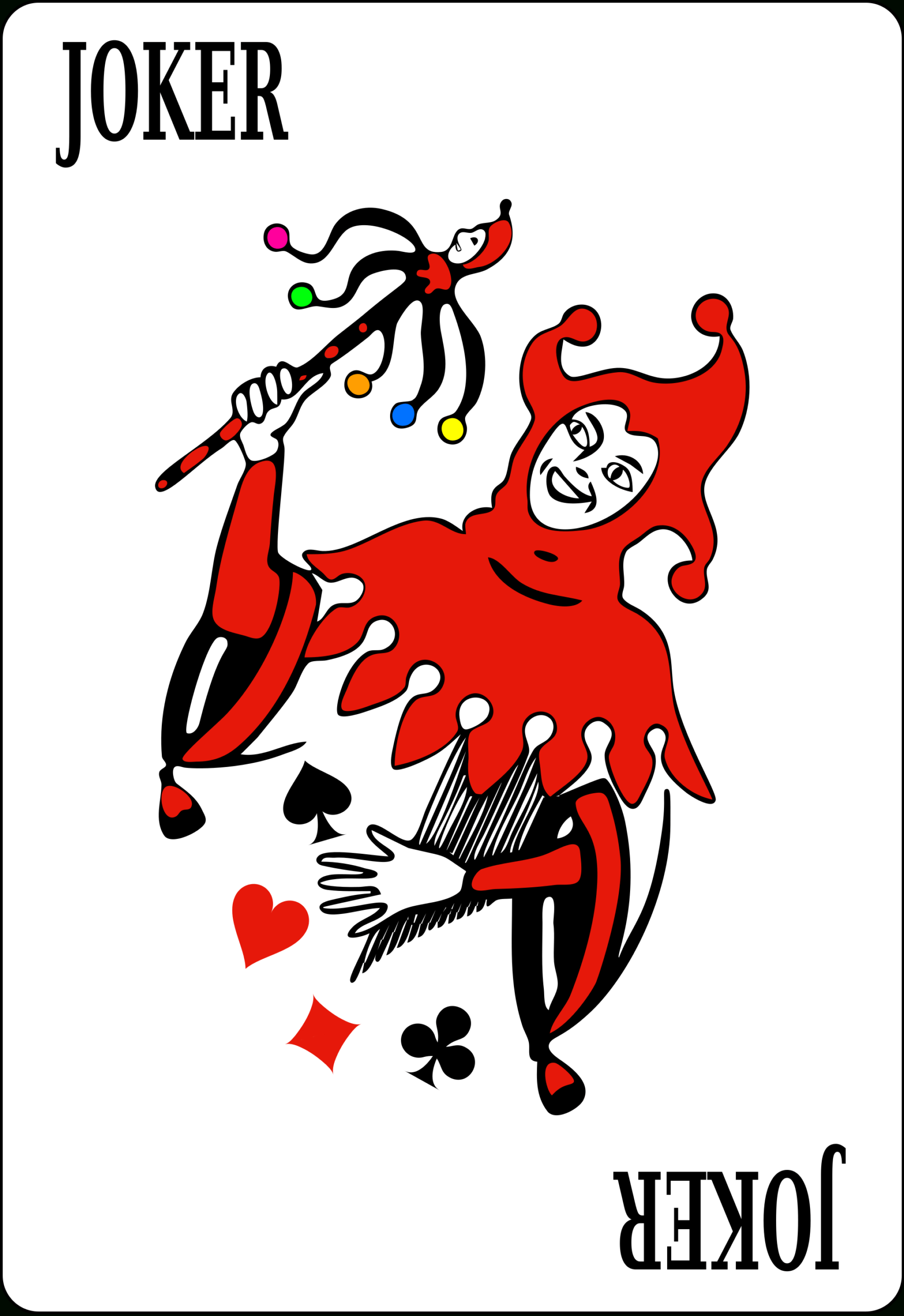 جوكر (بطاقة لعب) - ويكيبيديا With Regard To Joker Card Template