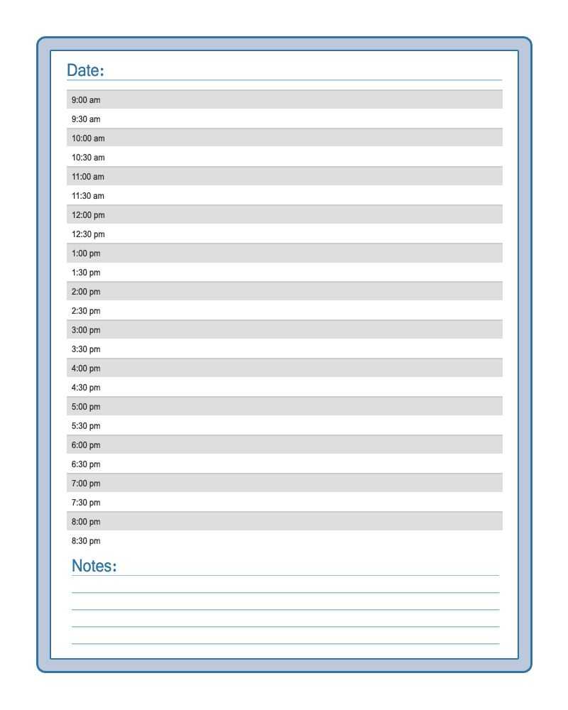 Daily Calendar Template | Calendar Templates | Daily Planner Within Printable Blank Daily Schedule Template