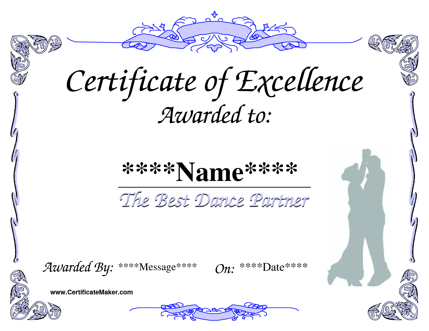 Dance Award Certificate Template | Dance Awards, Certificate Throughout Dance Certificate Template