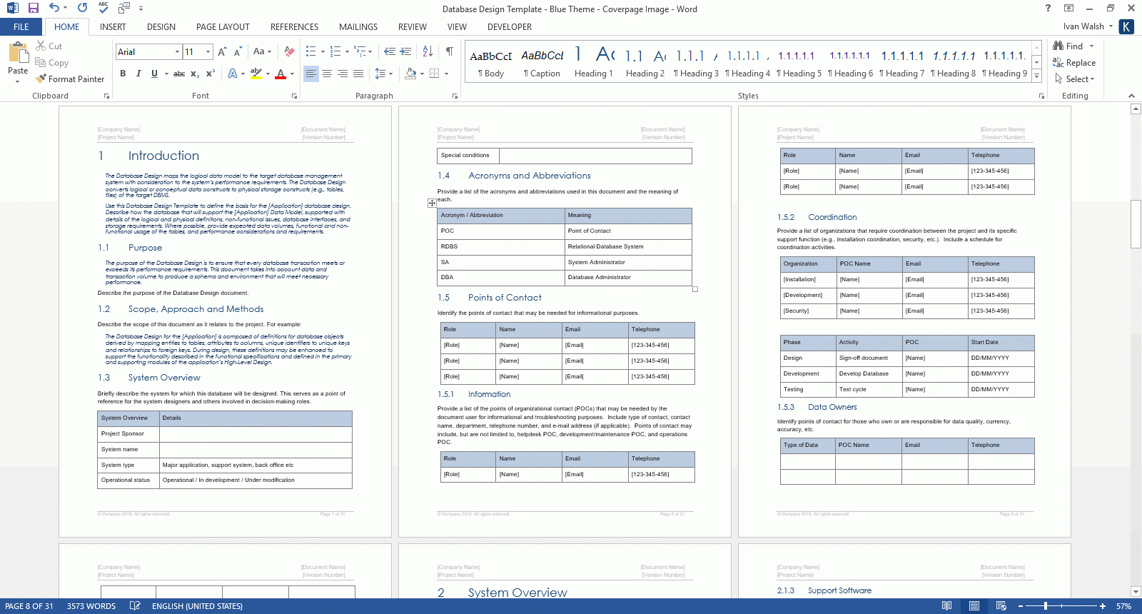 Database Design Template (Ms Office) In Hours Of Operation Template Microsoft Word
