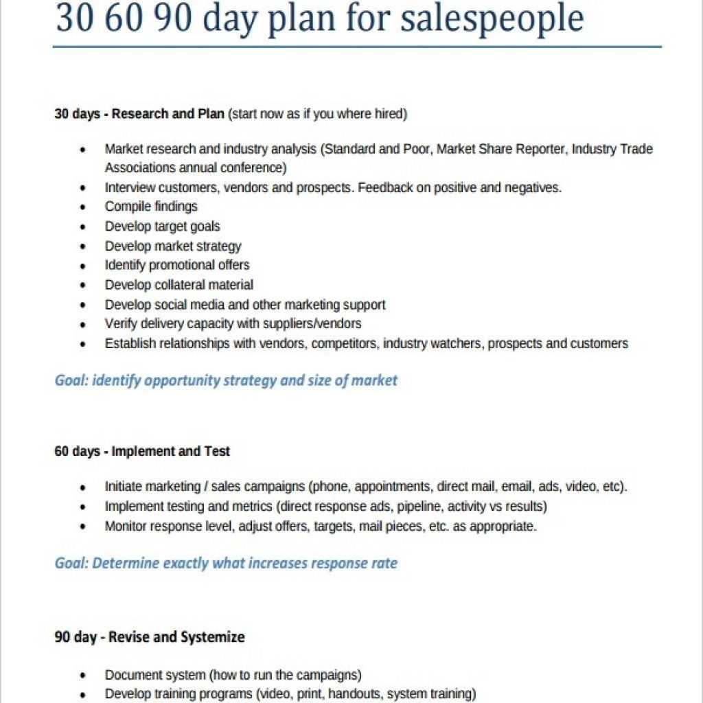 Day Action Plan Template Free Sample Example Business For Inside 30 60 90 Day Plan Template Word