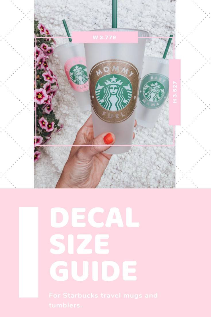 Decal Size Guide For Starbucks Cold And Hot Cups | Starbucks Intended For Starbucks Create Your Own Tumbler Blank Template