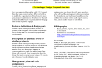 Design Report Template - University Of Washington within Section 7 Report Template