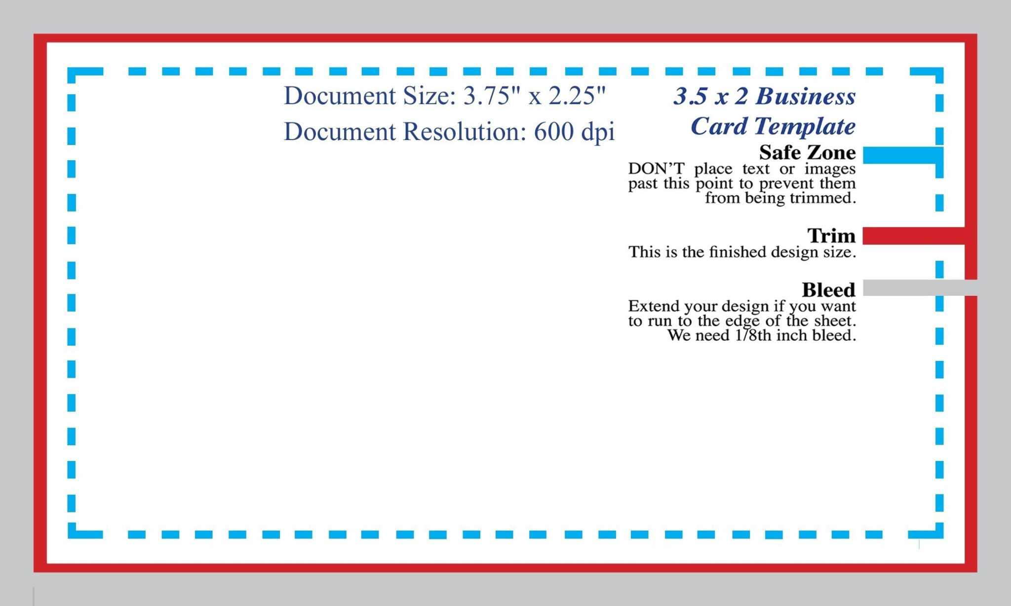 Business Card Size Photoshop Template