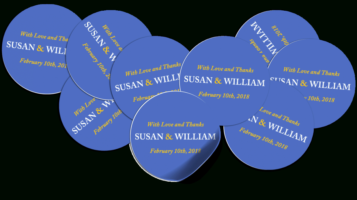 Designing Round & Oval Labels With Word With Regard To Button Template For Word