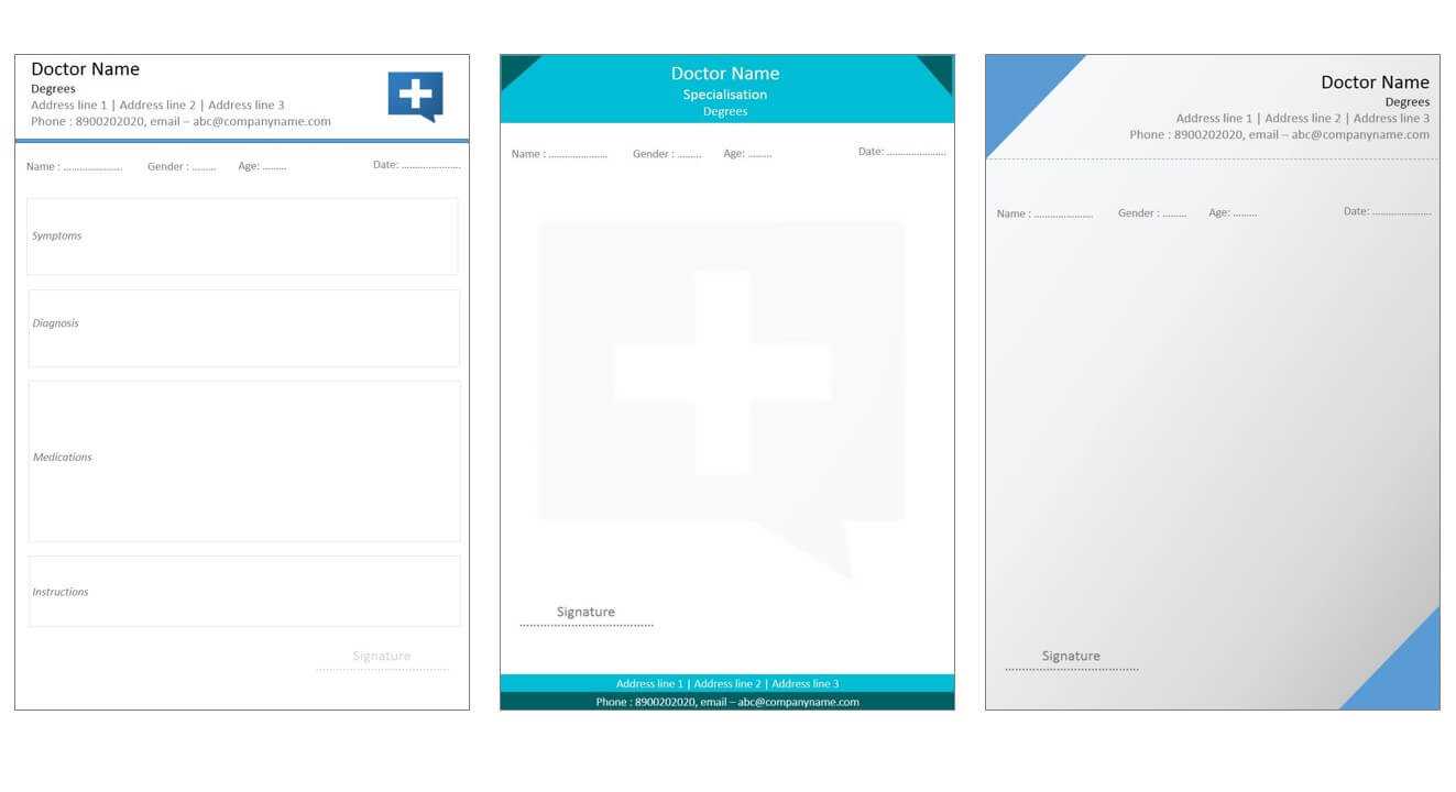 Designs For Medical Prescription Template – Indoclinic Blog Intended For Doctors Prescription Template Word