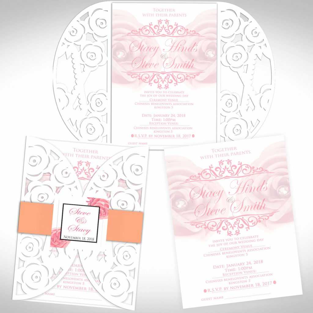 Die Cut Wedding Invitations Tree Invitation Ideas Design With Celebrate It Templates Place Cards