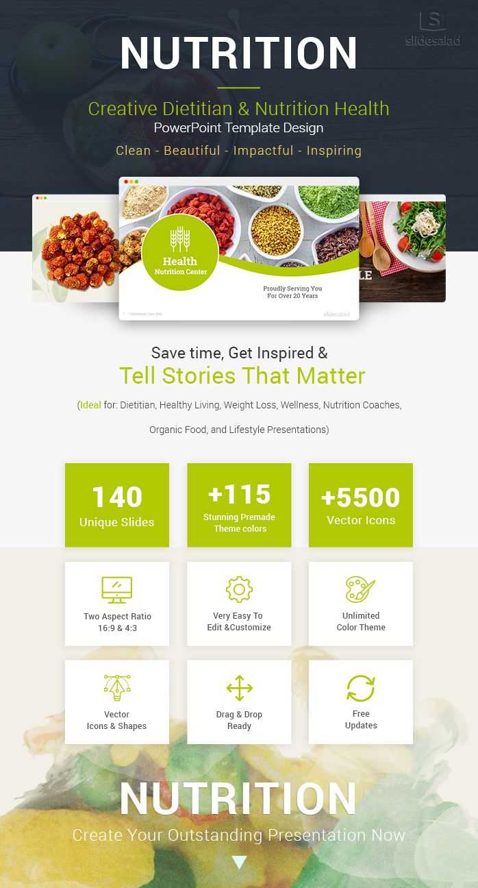Diet And Nutrition Powerpoint Template Designs | Nutrition With Regard To Nutrition Brochure Template