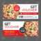 Discount Gift Voucher Fast Food Template Design. Pizza Set. Use.. With Pizza Gift Certificate Template