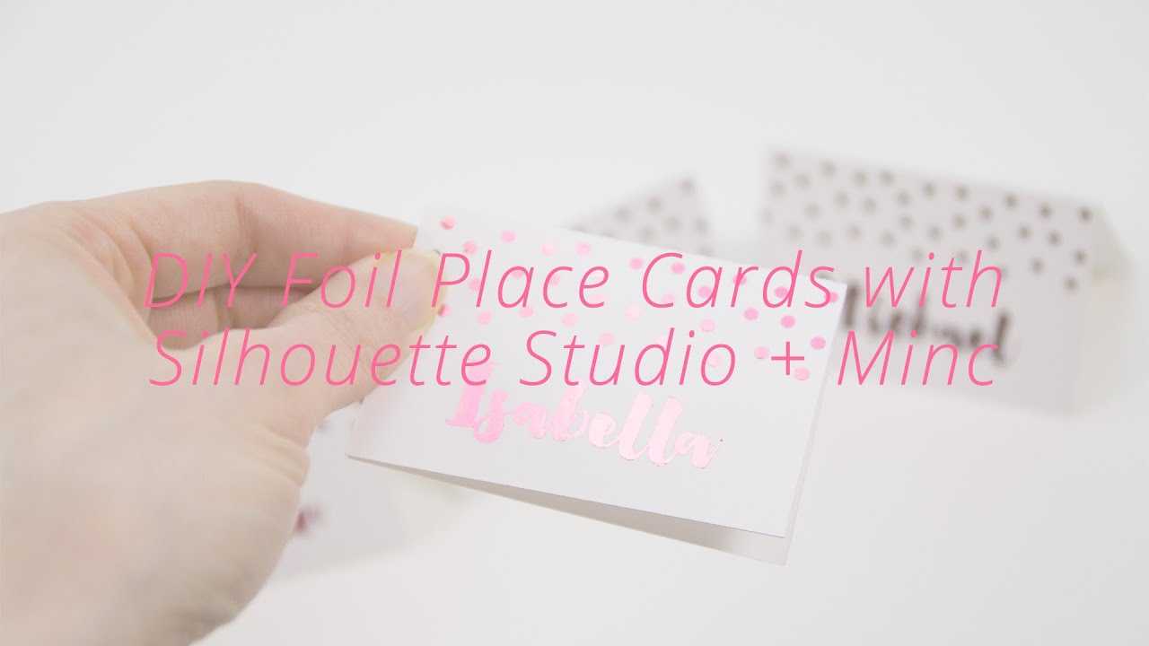 Diy Foil Place Card Craft : Silhouette Studio + Minc Tutorial (Free Svg  Template) With Silhouette Cameo Card Templates