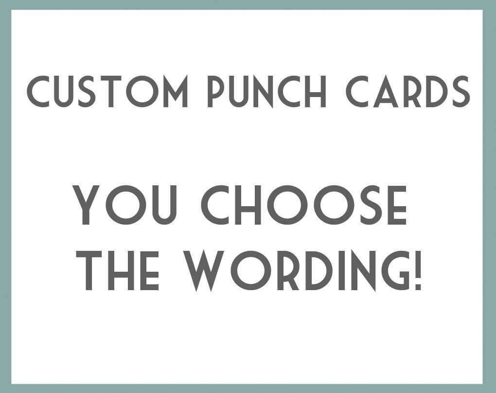 Diy Printable Punch Cards – You Choose Wording. This Is Intended For Reward Punch Card Template