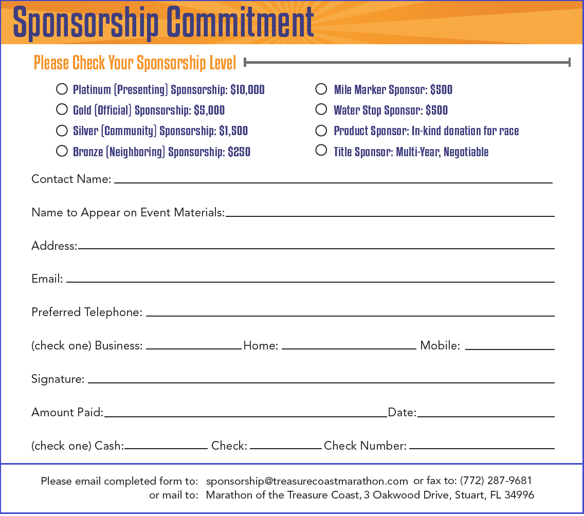 Doc Sponsorship Sheet Template Form Bizdoska Letter Amp In Sponsor Card Template