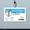 Doctor Id Badge Medical Identity Card Template Vector Image Regarding Hospital Id Card Template