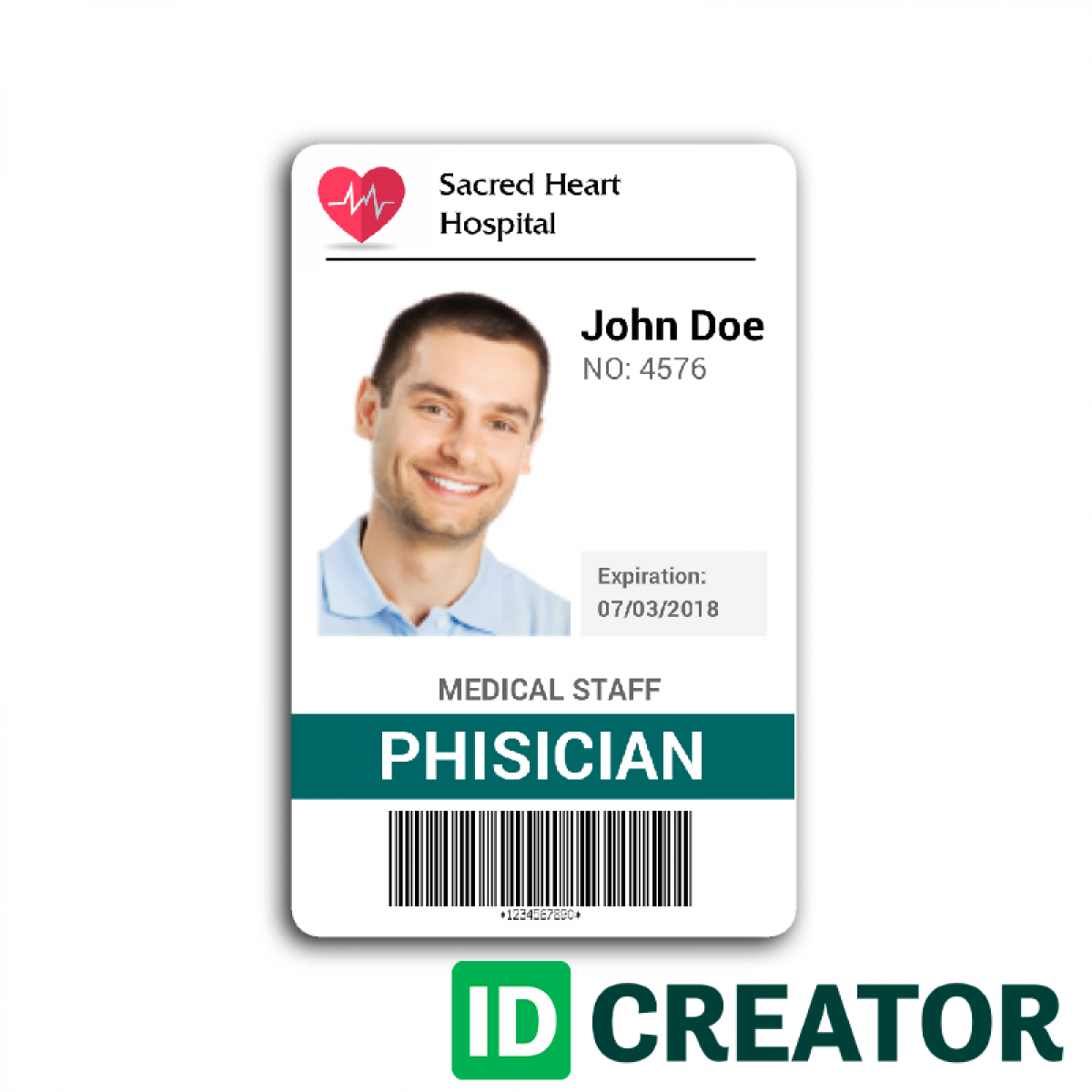 Doctor Id Card #2 | Id Card Template, Identity Card Design Pertaining To Work Id Card Template
