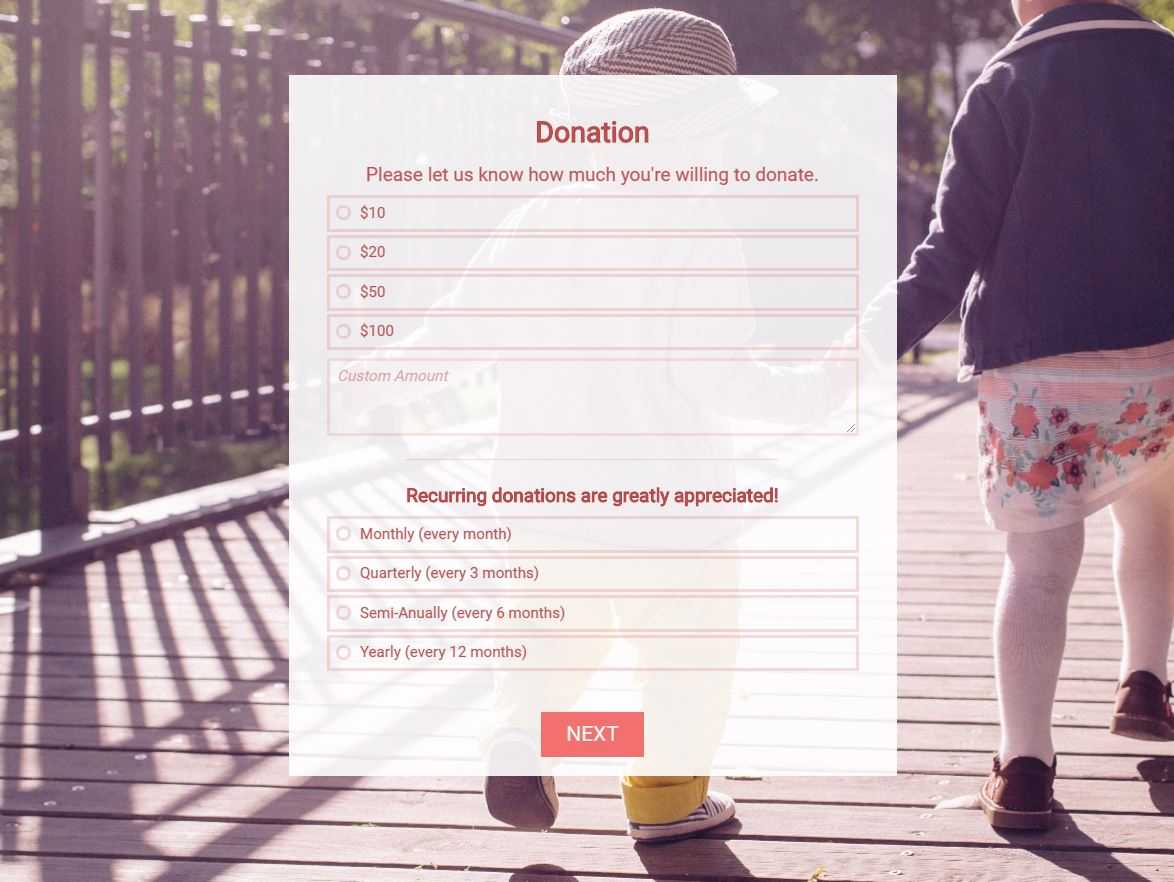 Donation Form Template | Survey Anyplace In Donation Card Template Free
