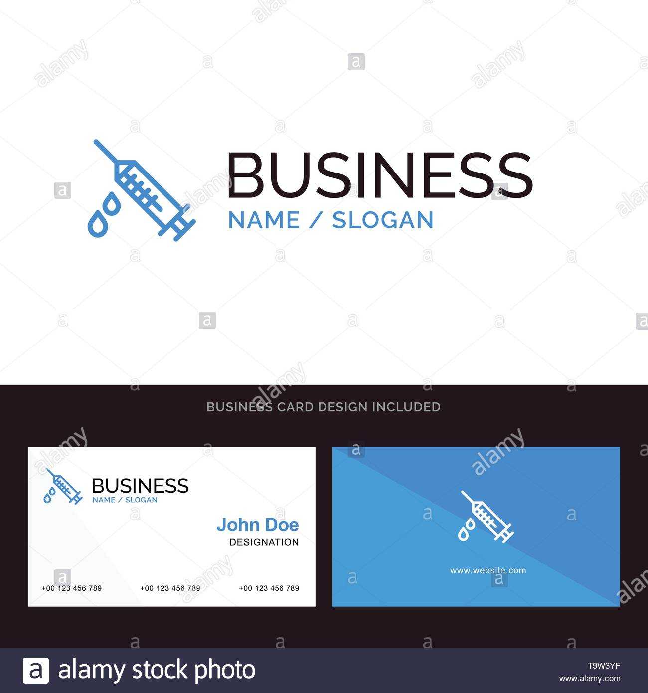 Dope, Injection, Medical, Drug Blue Business Logo And With Regard To Dope Card Template