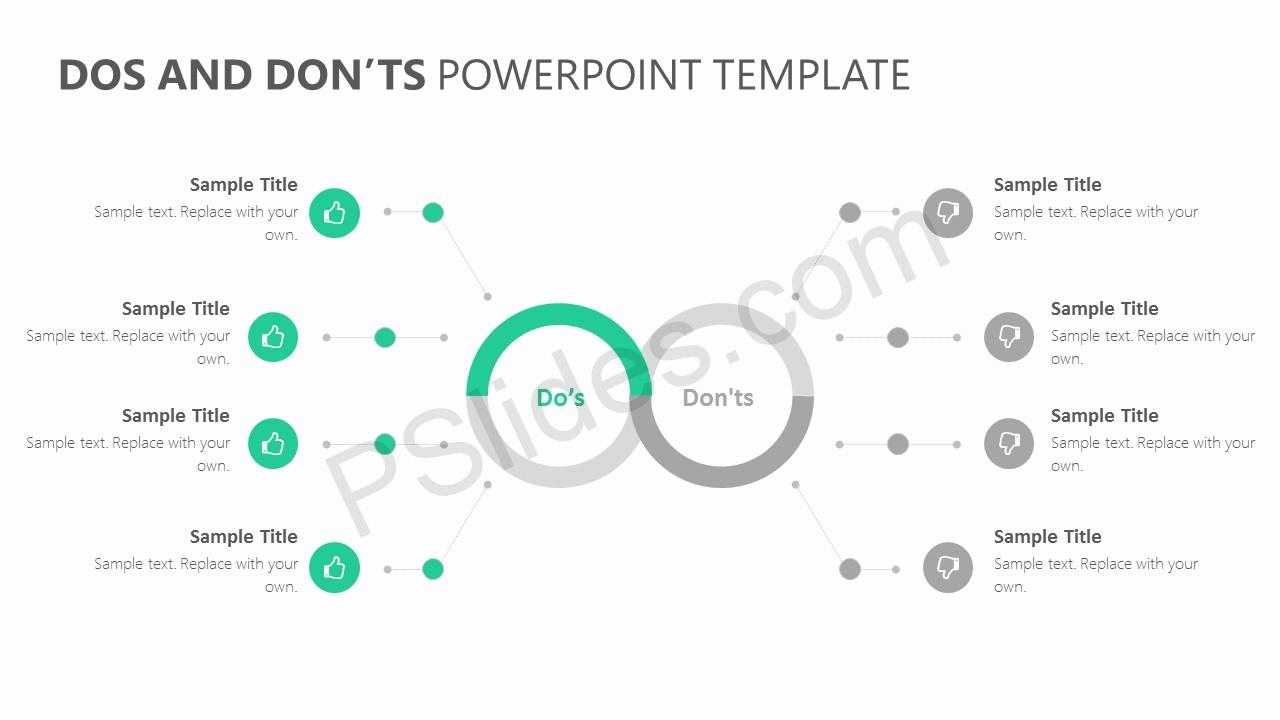 Dos And Don'ts Powerpoint Template – Pslides In Replace Powerpoint Template