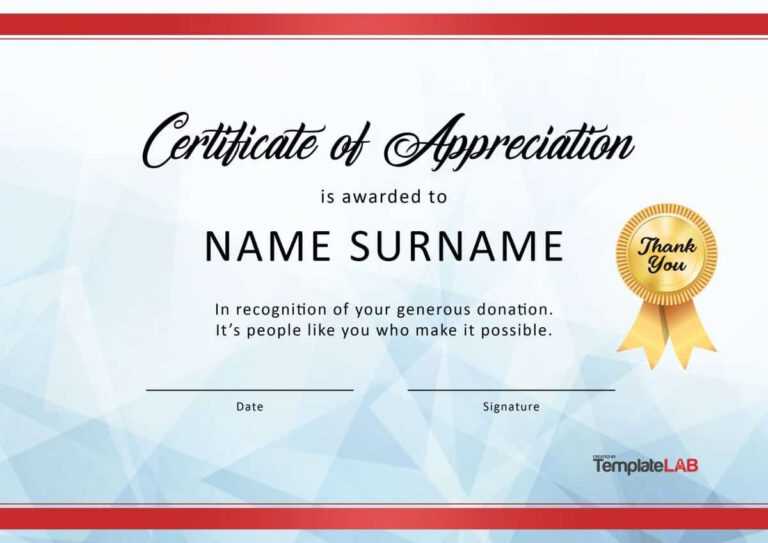 Download Certificate Of Appreciation For Donation 03 Throughout Thanks ...