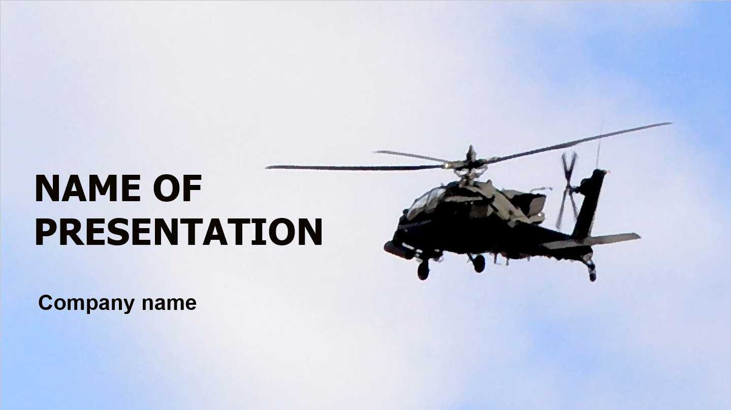 Download Free Helicopter Powerpoint Theme For Presentation Regarding Air Force Powerpoint Template