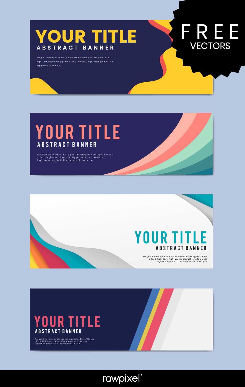 Download Free Modern Business Banner Templates At Rawpixel Inside Free Website Banner Templates Download
