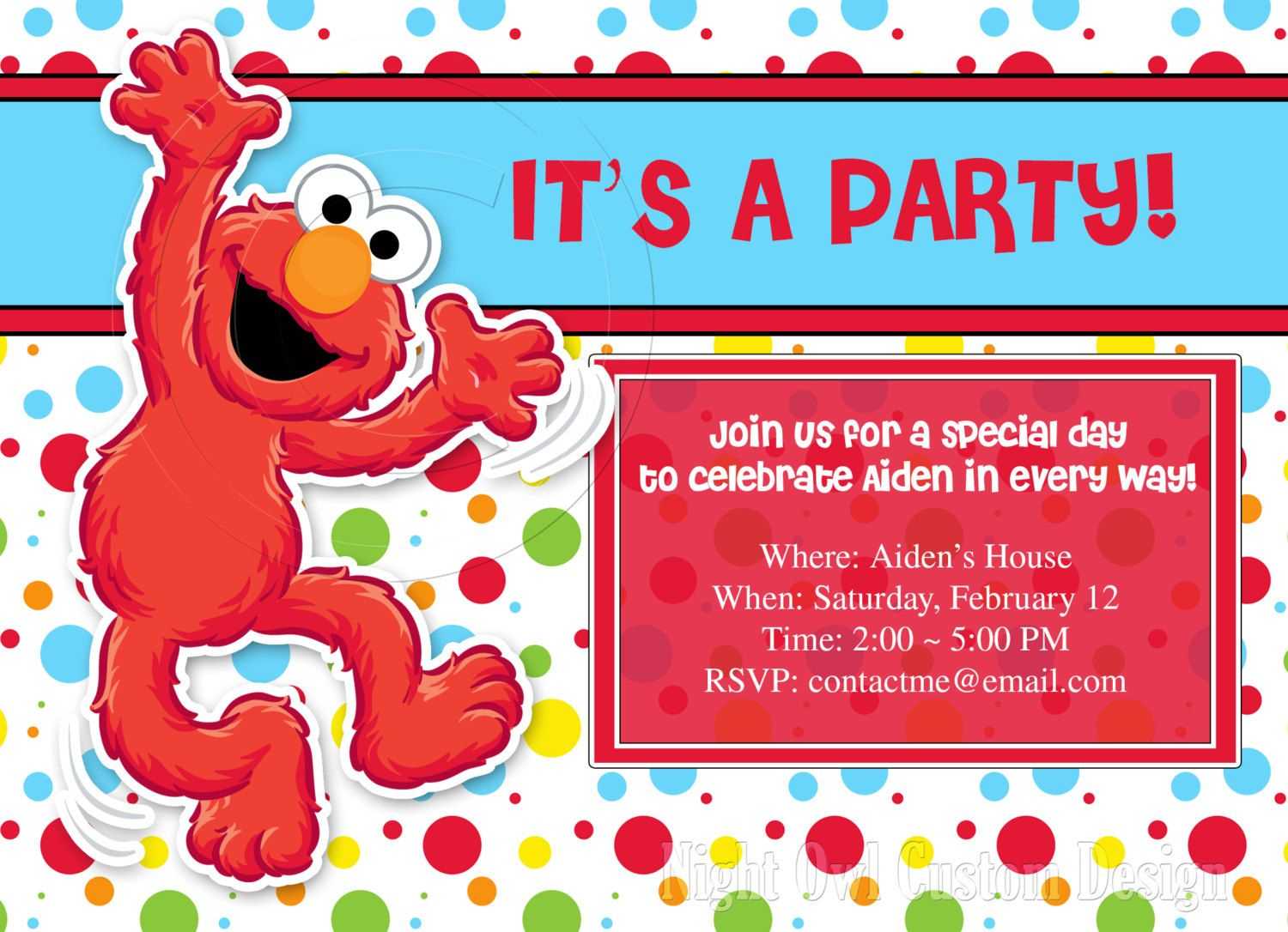 Download Now Free Template Free Printable Elmo Birthday For Elmo Birthday Card Template
