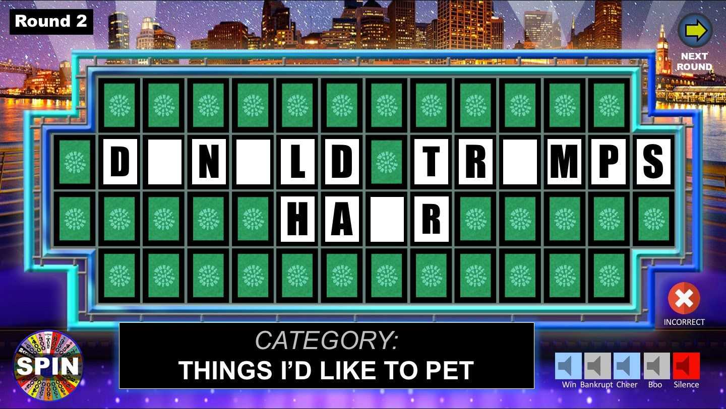 Free Wheel Of Fortune Powerpoint Template