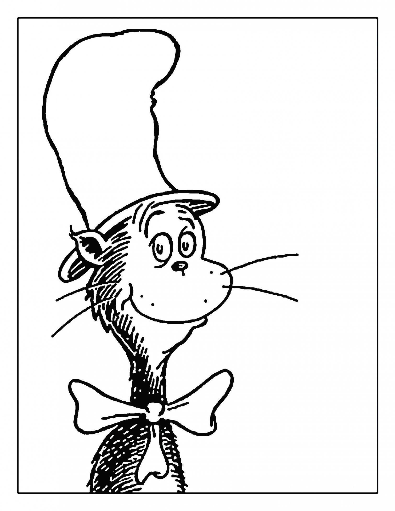 Dr. Seuss Cat In The Hat | Dr Seuss Coloring Pages, Dr Seuss Within Blank Cat In The Hat Template