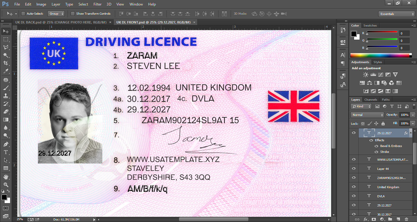 Drivers License Template Psd Free Clipart Images Gallery For Regarding Blank Drivers License Template