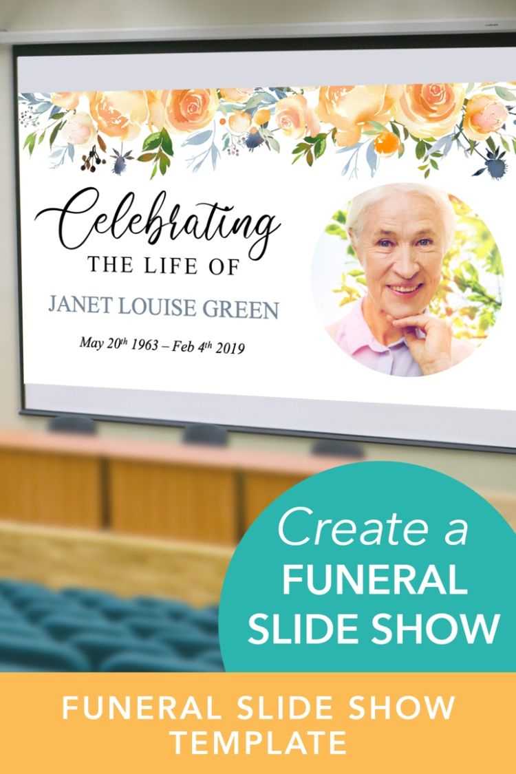 Easy To Edit Powerpoint Template To Share Your Loved One's Within Funeral Powerpoint Templates
