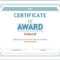 Editable Award Certificate Template In Word #1476 With Regard To Winner Certificate Template