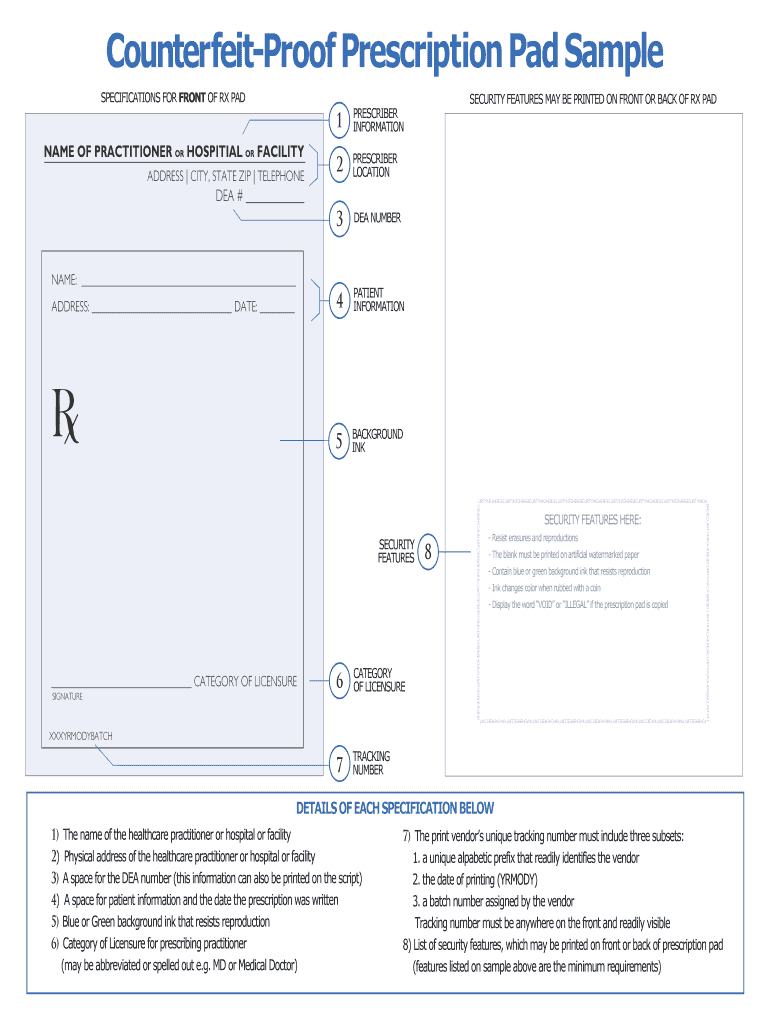 Editable Prescription Template – Fill Online, Printable With Blank Prescription Form Template