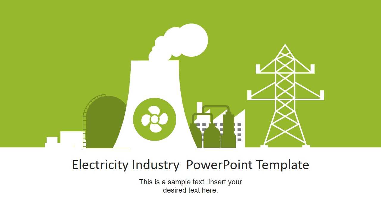 Electricity Industry Powerpoint Template In Nuclear Powerpoint Template