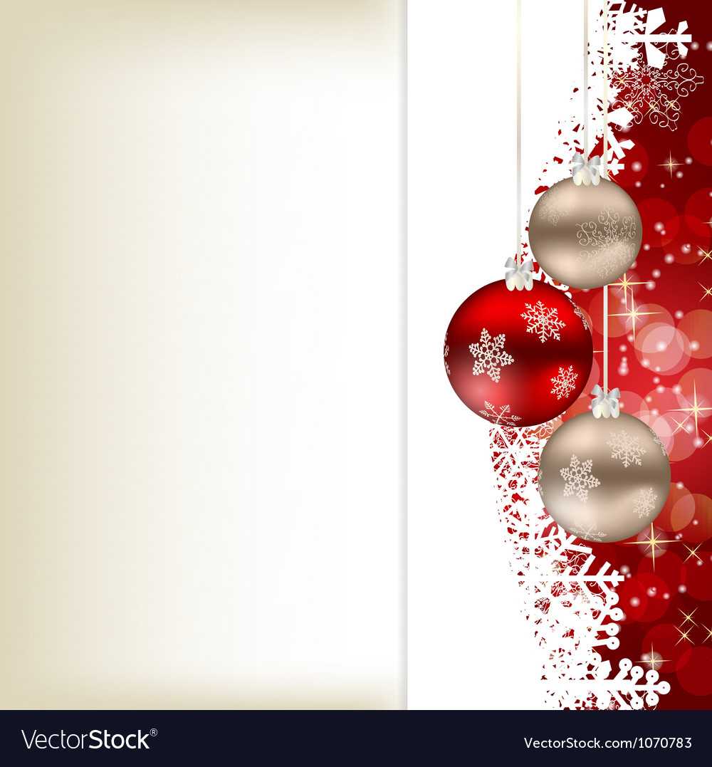 Elegant Christmas Card Template In Happy Holidays Card Template
