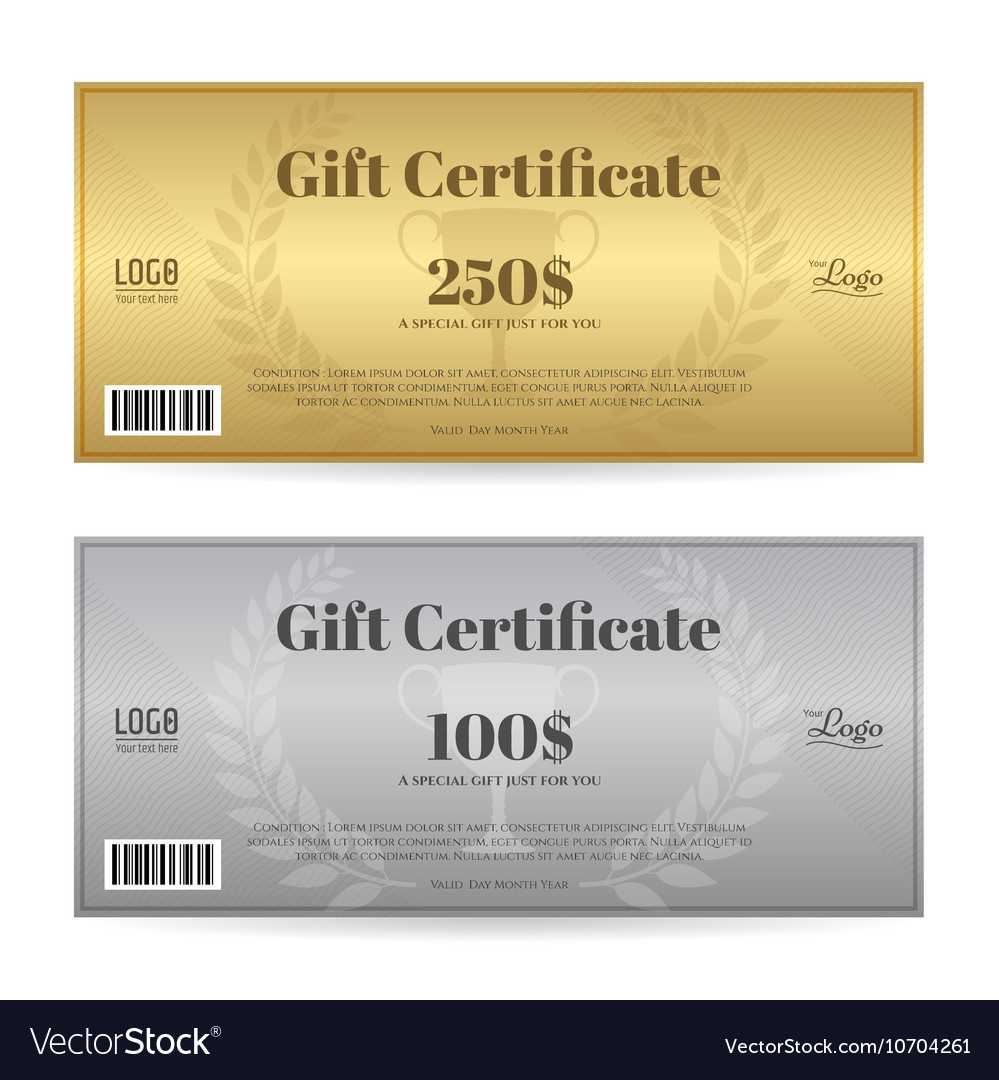 Elegant Gift Certificate Or Gift Voucher Template In Elegant Gift Certificate Template