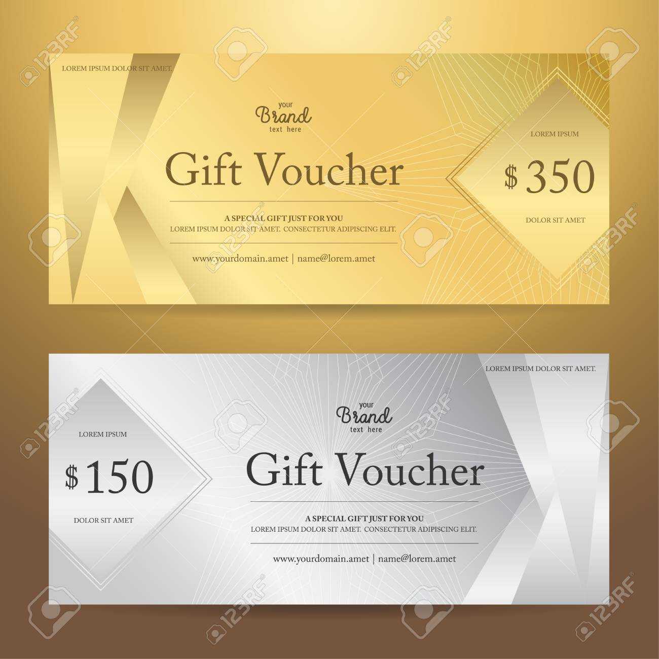 Elegant Gift Voucher Or Gift Card Or Coupon Template For Discount.. Within Elegant Gift Certificate Template